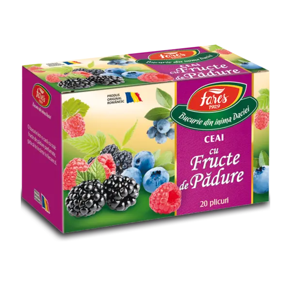 Ceai Fructe de padure, 20 plicuri, Fares