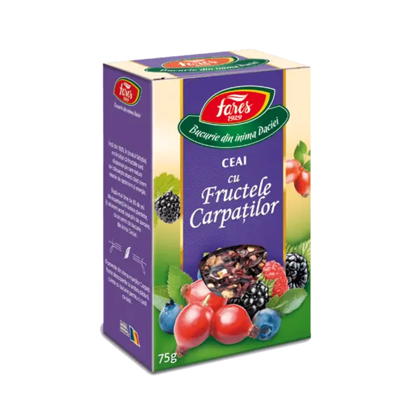Ceai Fructele Carpatilor, 75g, Fares