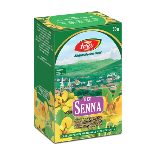 Ceai frunze de senna, 50g, Fares
