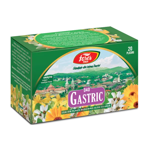 Ceai Gastric, 20 plicuri, Fares