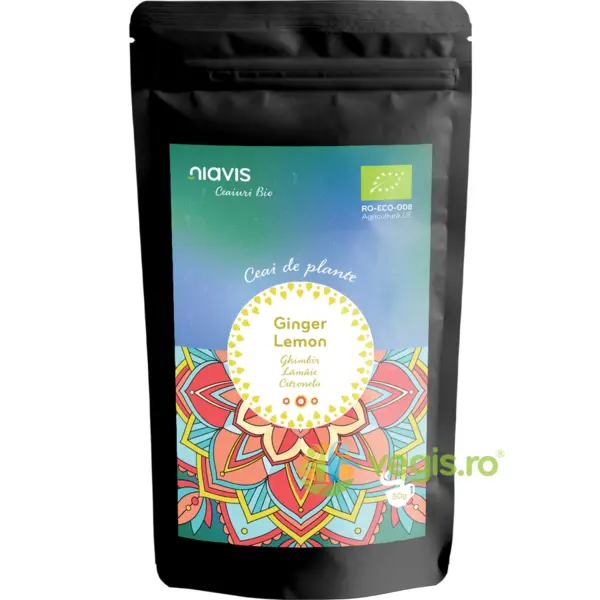 Ceai Ginger Lemon Ecologic/Bio 50g