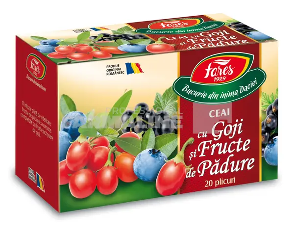 Ceai Goji si Fructe de padure 20 plicuri