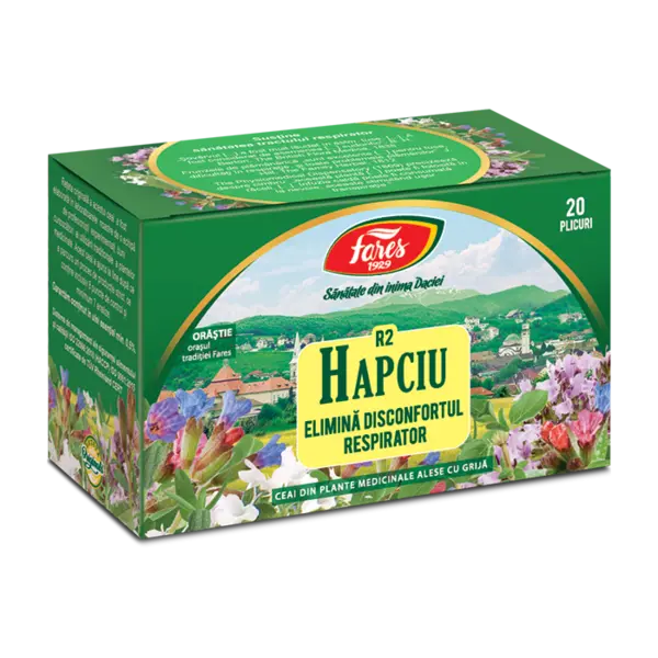 Ceai Hapciu Disconfort Respirator, 20 plicuri, Fares