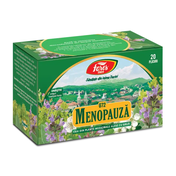 Ceai Menopauza G72, 20 plicuri, Fares