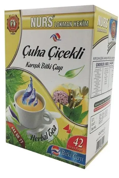 Ceai mixt din plante cu gălbenele, 42 plicuri, Nurs Lokman Hekim