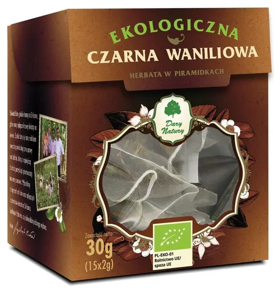 Ceai negru bio Ceylon, 15 plicuri filtrante, Dary Natury