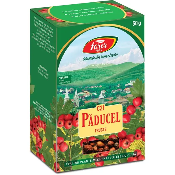 Ceai Paducel Fructe C21 – 50 g Fares