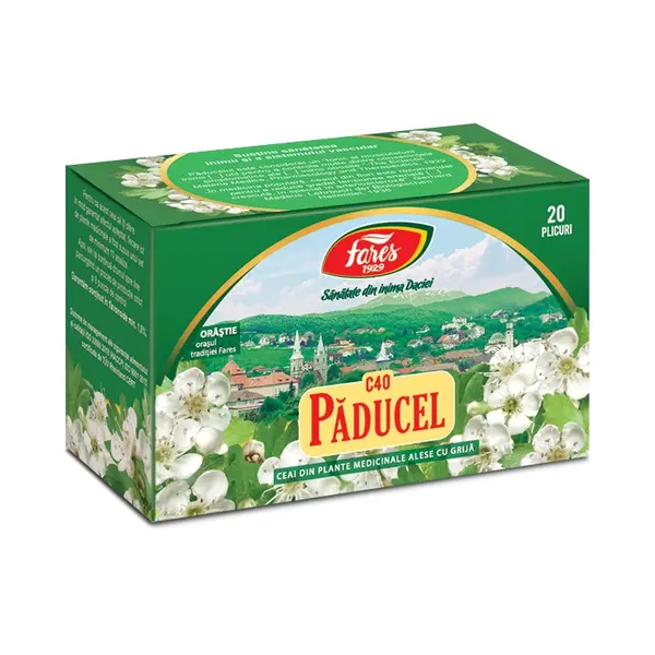 Ceai Paducel frunze si flori, C40, 20 plicuri, Fares
