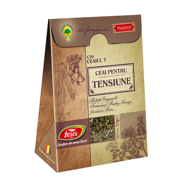 Ceai pentru tensiune C26, 50g, Fares