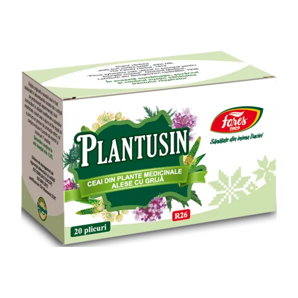 Ceai Plantusin, 20 plicuri, Fares