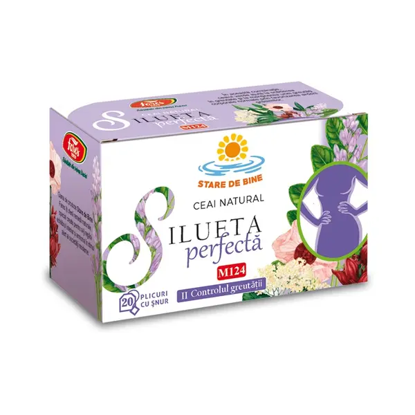 Ceai Silueta Perfecta 2 controlul greutatii, 20 plicuri, Fares