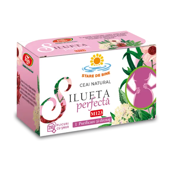 Ceai Silueta perfecta - purificare si drenaj, 20 plicuri, Fares