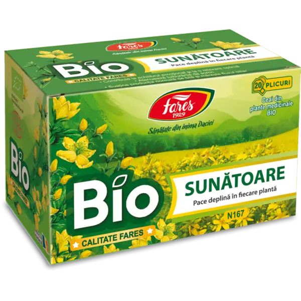 Ceai Sunatoare BIO, Fares | 20 plicuri