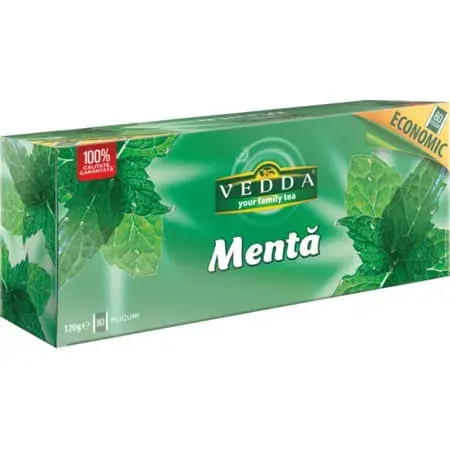 Ceai Vedda menta 80plicuri x 1.5g pachet economic Ceai Vedda menta 80plicuri x 1.5g pachet economic