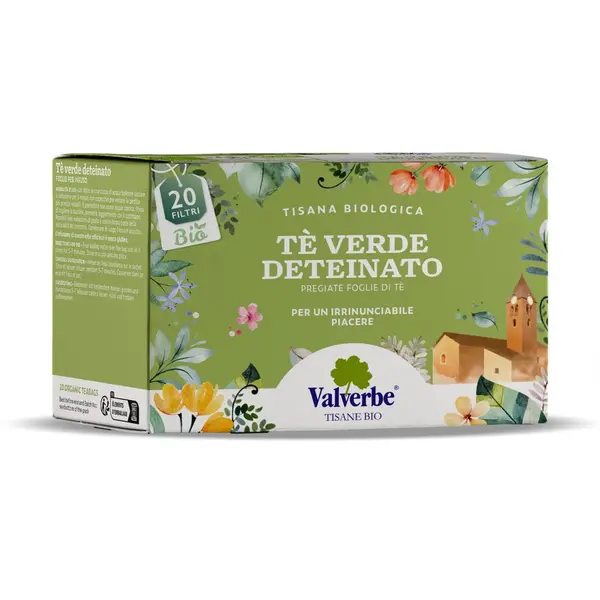 Ceai Verde Decofeinizat Ecologic/Bio 20dz