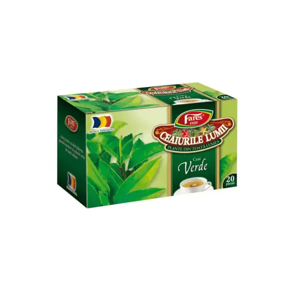 Ceai verde Fares 20 plicuri Ceai verde Fares 20 plicuri