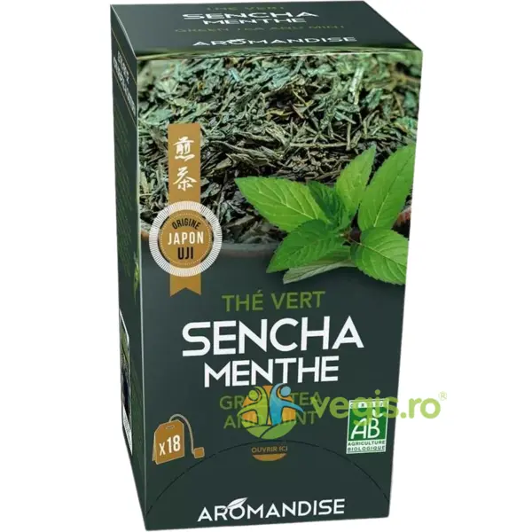 Ceai Verde Sencha cu Menta Ecologic/Bio 18dz