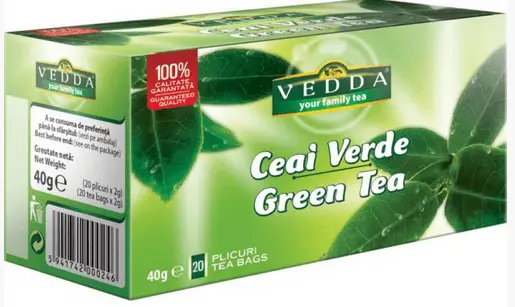 Ceai verde Vedda 20 plicuri x 2g Ceai verde Vedda 20 plicuri x 2g