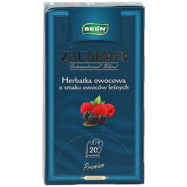 Ceai Zauberer Belin 20 plicuri infuzie fructe de padure Ceai Zauberer Belin 20 plicuri infuzie fructe de padure