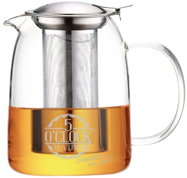Ceainic 800 borisilicat transparent 5 O'Clock Tea - Tea Brew