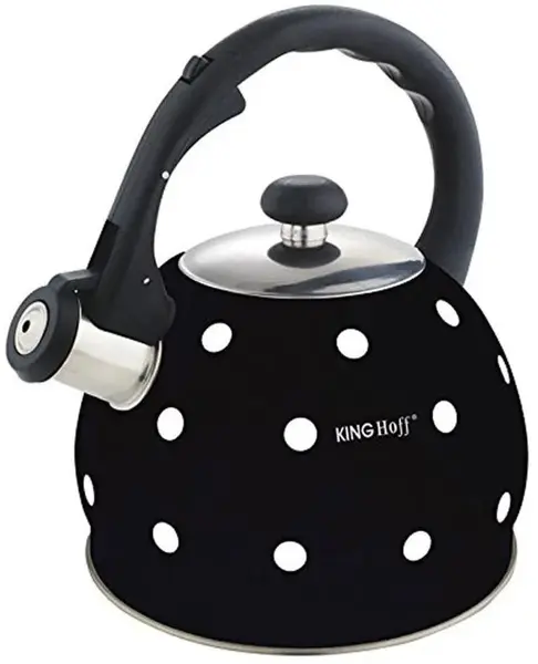 Ceainic cu fluier Kinghoff - KH 1048, 2 l, negru