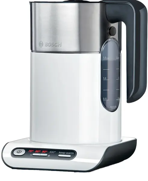 Ceainic electric Bosch - TWK8611P, 2400 W, 1,5 l, alb