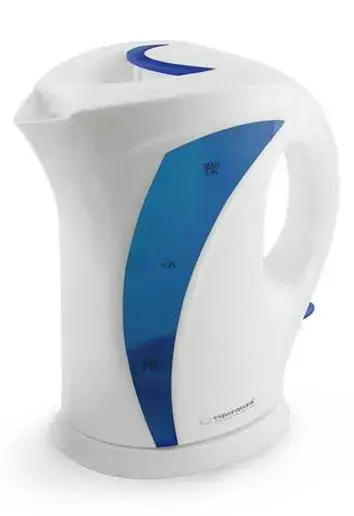 Ceainic Electric Esperanza EKK018B, 1.7 l (Alb/Albastru)