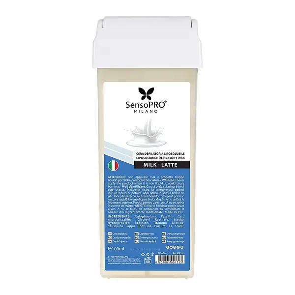Ceara Epilat Unica Folosinta SensoPRO Milano, Rezerva Lapte 100ml