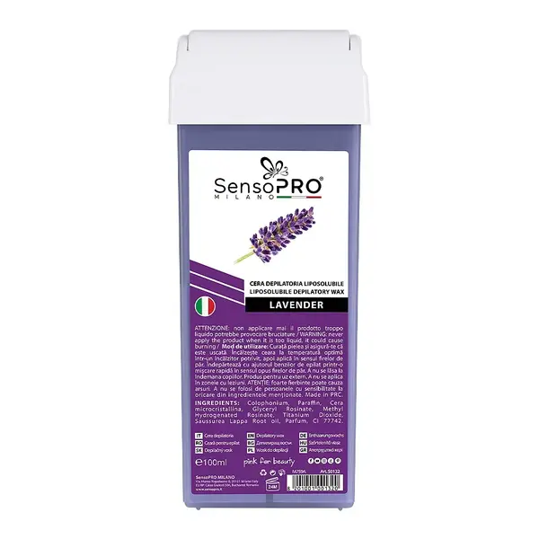 Ceara Epilat Unica Folosinta SensoPRO Milano, Rezerva Lavanda 100ml
