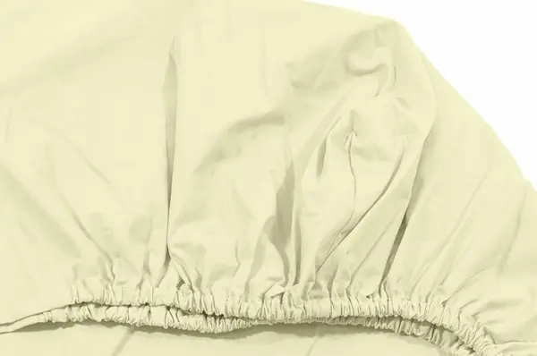 Cearceaf crem KidsDecor cu elastic din bumbac 80 x 160 cm