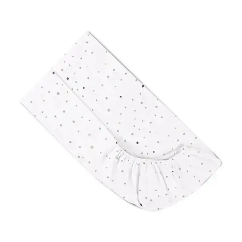Cearceaf cu banda elastica Lorelli Happy Friends Mint, bumbac ranforce, 60 x 120 cm
