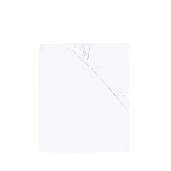 Cearceaf cu elastic, MimiNu, Pentru patut co-sleeper, Luna, Dimensiune 84.5 x 50.5 cm, Din bumbac jersey, Material certificat Oeko Tex Standard 100, White