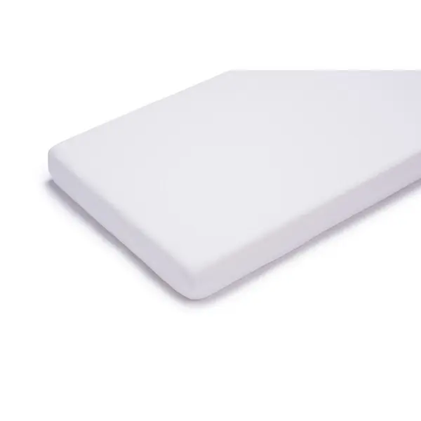 Cearceaf cu elastic, Petite&Mars, Soft Dream, Din Jersey, Lavabil la masina pana la 40 de garde, 120x60 cm, Alb