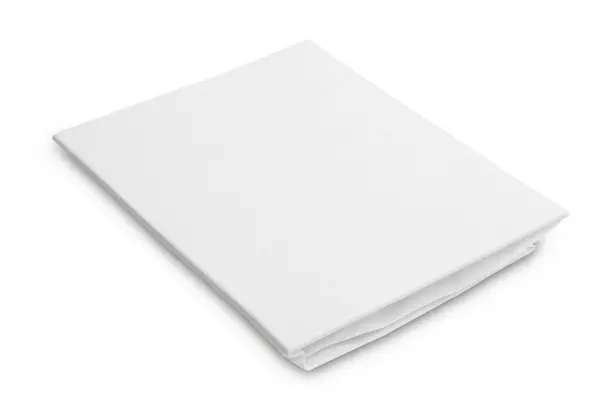 Cearceaf pentru saltea de patutlandou copii Sensillo 90x40cm,din bumbac jersey cu elastic roata Alb