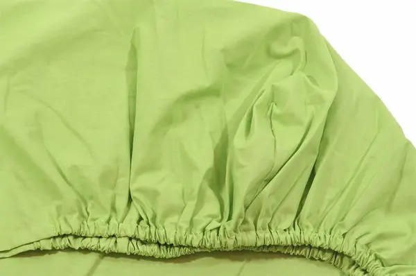 Cearceaf verde KidsDecor cu elastic din bumbac 80 x 190 cm