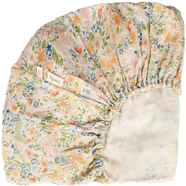 Cearșaf cu elastic Cotton Hug - Iepure, 70 x 140 cm