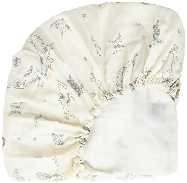 Cearșaf cu elastic Cotton Hug - Ocean, 70 x 140 cm