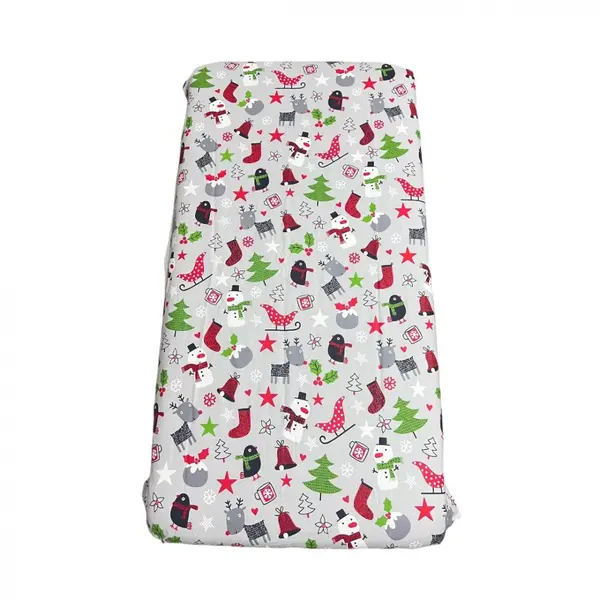 Cearsaf cu elastic pe colt 120x60 cm Om de zapada pe gri