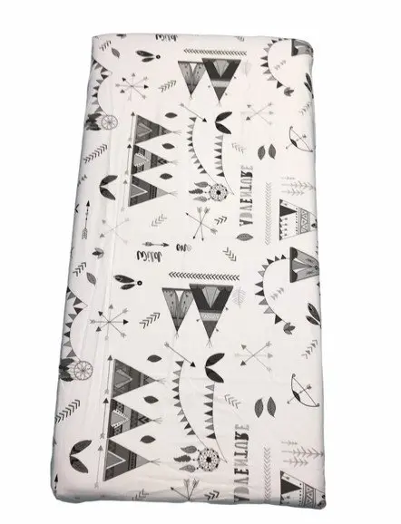 Cearsaf cu elastic pe colt 140x70 cm Corturi de indian gri