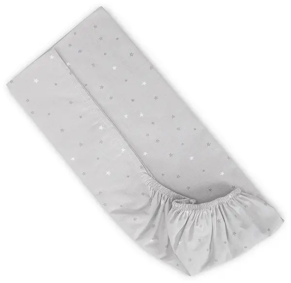 Cearșaf cu elastic pentru mini pătuț Lorelli - Cer, 98 x 65 cm, gri
