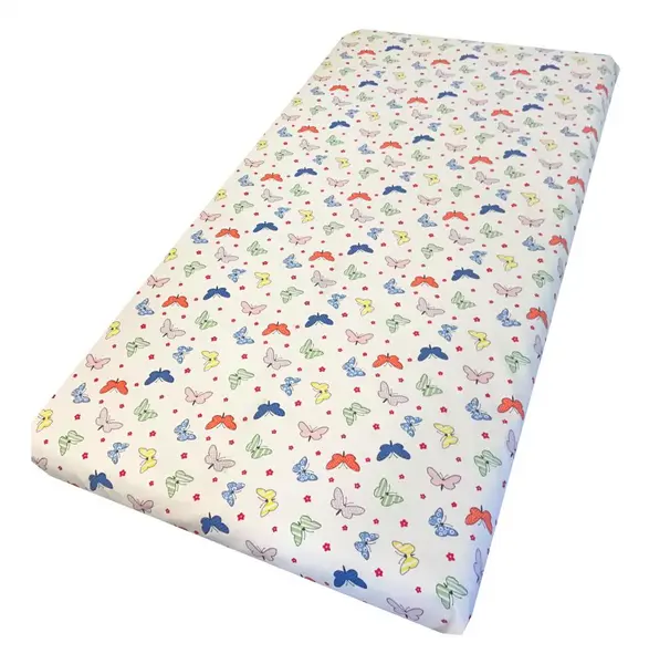Cearsaf cu elastic roata 120x60 cm Fluturasi