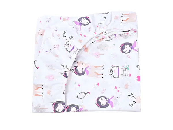 Cearsaf patut 120x60 cm bumbac model fetite