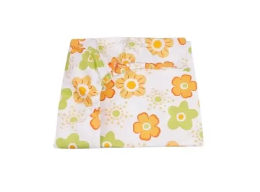 Cearsaf patut 120x60 cm bumbac model floricele