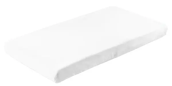 Cearșaf pentru bebeluși cu bandă elastică Sensillo - 120 х 60 cm, alb