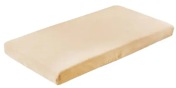 Cearșaf pentru bebeluși cu bandă elastică Sensillo - 120 х 60 cm, cappuccino