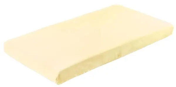 Cearșaf pentru bebeluși cu bandă elastică Sensillo - 120 х 60 cm, galben