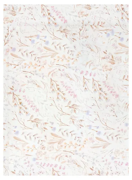 Cearșaf pentru bebeluși cu elastic Bimbidreams - NIZA, 60 x 120 cm, Alb/Violet