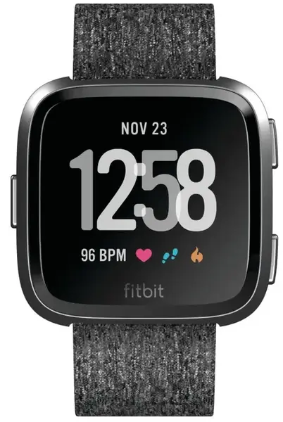 Ceas activity tracker Fitbit Versa, Bluetooth, NFC, Rezistenta la apa (Gri)