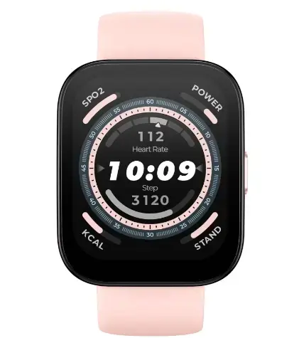 Ceas activity tracker Huami Amazfit Bip 5, Bluetooth, curea silicon, Android&iOS (Roz)