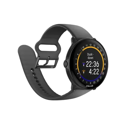 Ceas activity tracker Polar Ignite 3, Ecran AMOLED 1.28inch, GPS, Bluetooth, WR30, Ritm Cardiac, Monitorizare somn (Negru)
